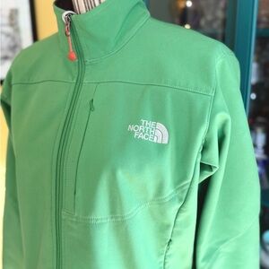 The North Face Vibrant Green Softshell Jacket
